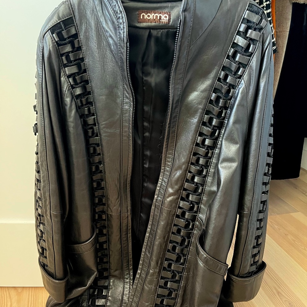 norma canada vintage 80s soft leather jacket